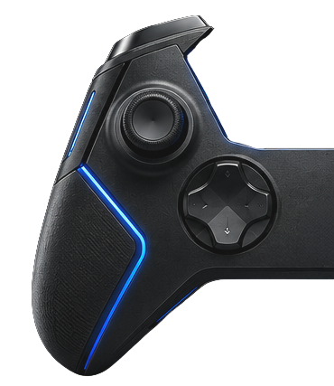 Buttonless right side Servos X controller body